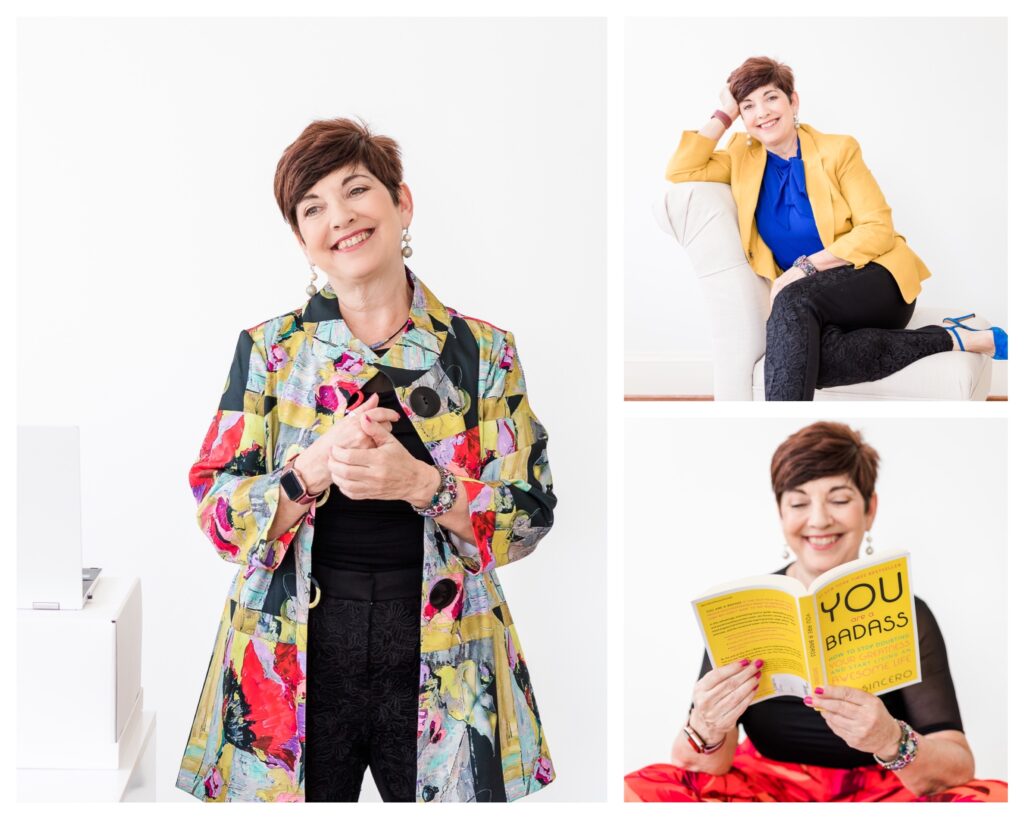 female entrepreneur personal brand photos colorful